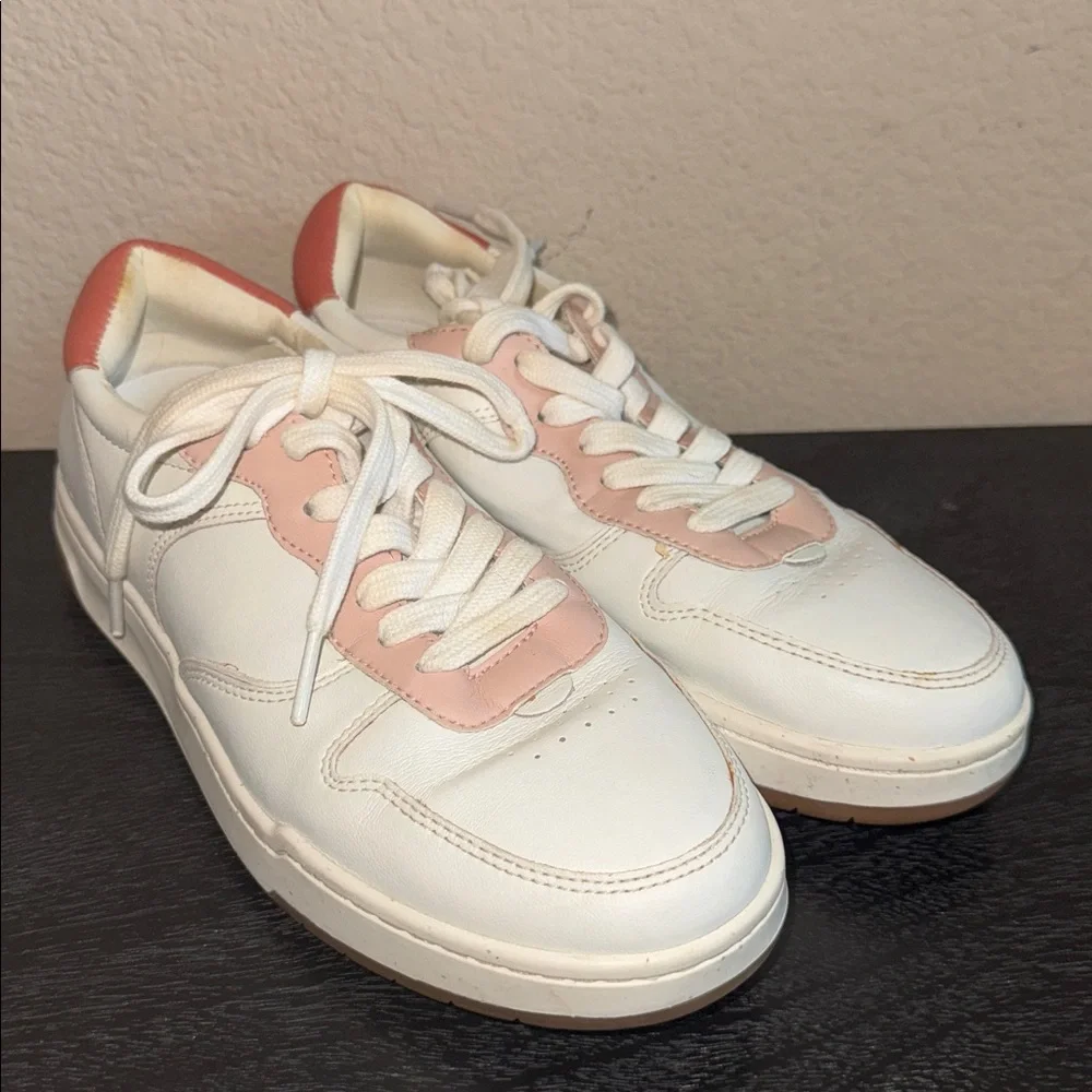 Madewell Court Sneakers in Pink and White Leather Women’s Size 9 - Picture 10 of 10